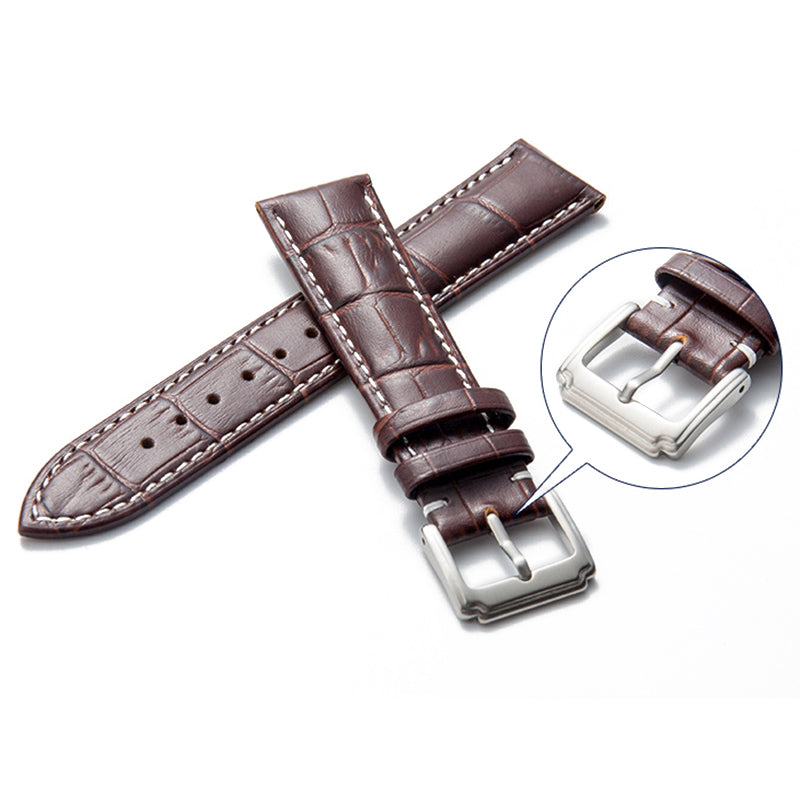 Watch Strap Genuine Leather Smart Watch Band Universal 16mm Watchband Replacement Part Watch Strap Genuine Leather Smart Watch Band Universal 16mm Watchband Replacement Part